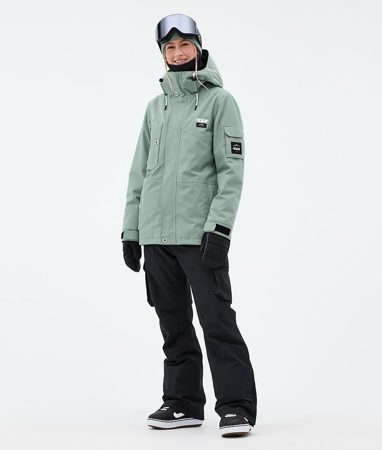 Dope Adept W Snowboardjakke Dame Faded Green, Bilde 2 av 9