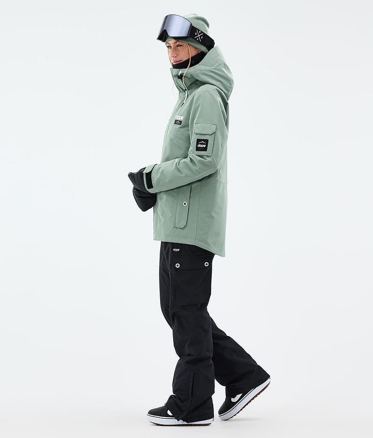 Dope Adept W Snowboardjakke Dame Faded Green, Bilde 3 av 9