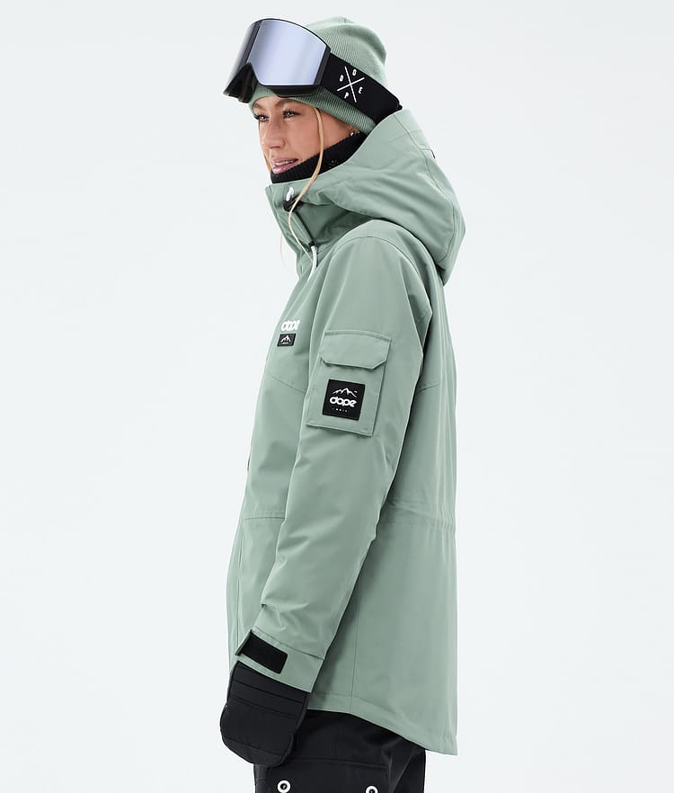 Dope Adept W Snowboardjakke Dame Faded Green, Bilde 5 av 9