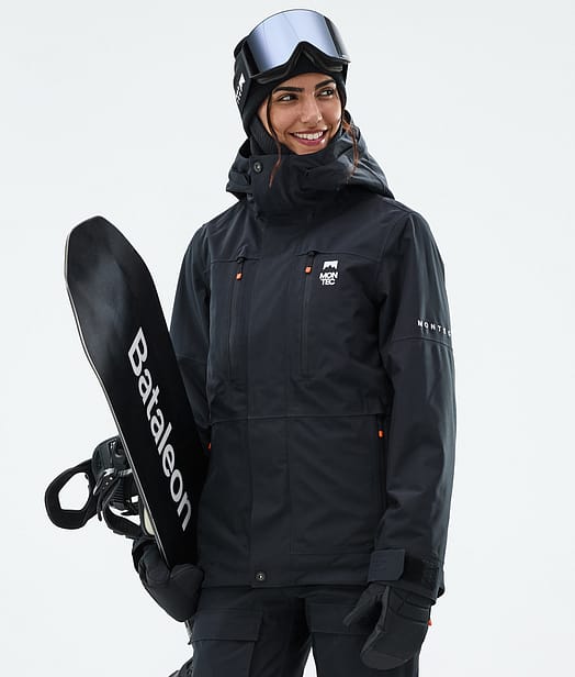 Montec Fawk W Snowboardjakke Dame Black