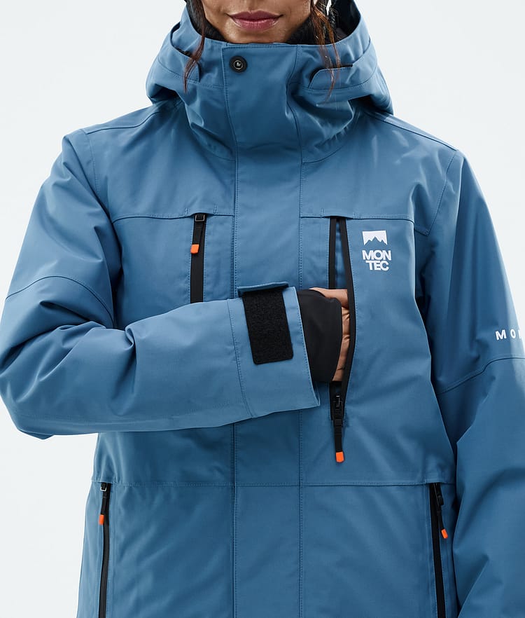 Montec Fawk W Snowboardjakke Dame Blue Steel, Bilde 8 av 9
