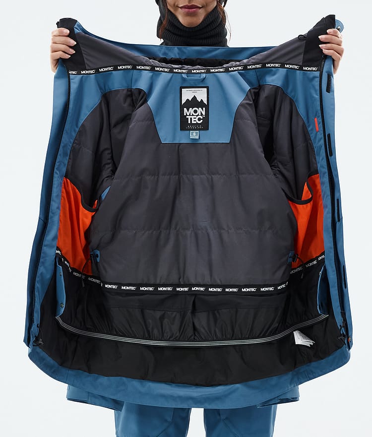 Montec Fawk W Snowboardjakke Dame Blue Steel, Bilde 9 av 9