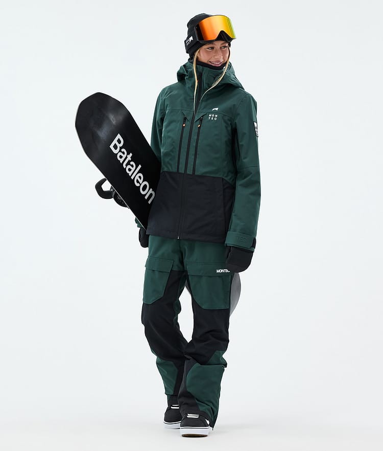 Montec Moss W Snowboardjakke Dame Dark Atlantic/Black, Bilde 2 av 9