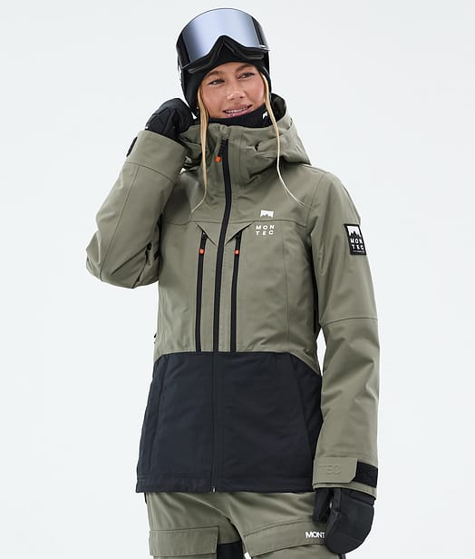 Montec Moss W Snowboardjakke Dame Greenish/Black