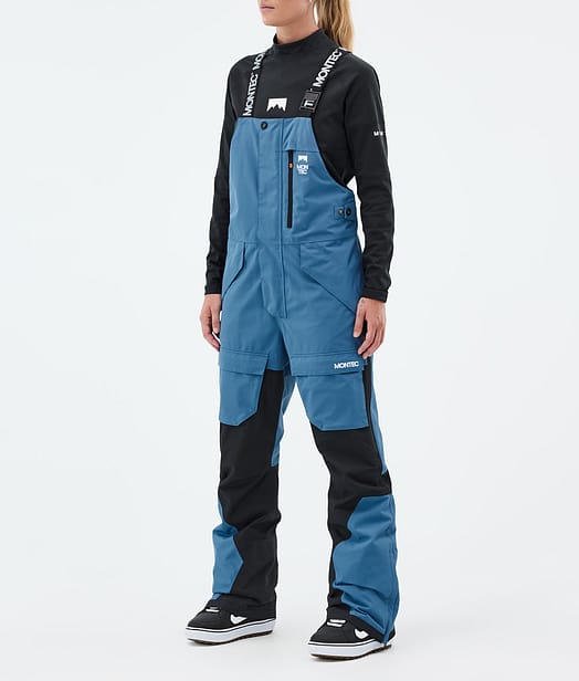 Montec Fawk W Snowboardbukse Dame Blue Steel/Black