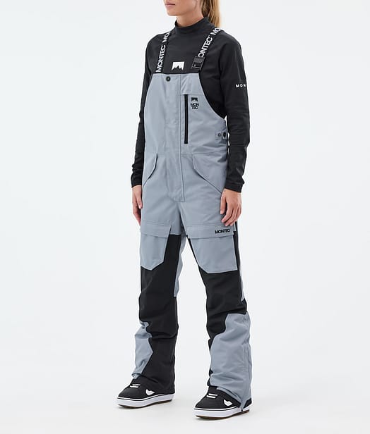 Montec Fawk W Snowboardbukse Dame Soft Blue/Black