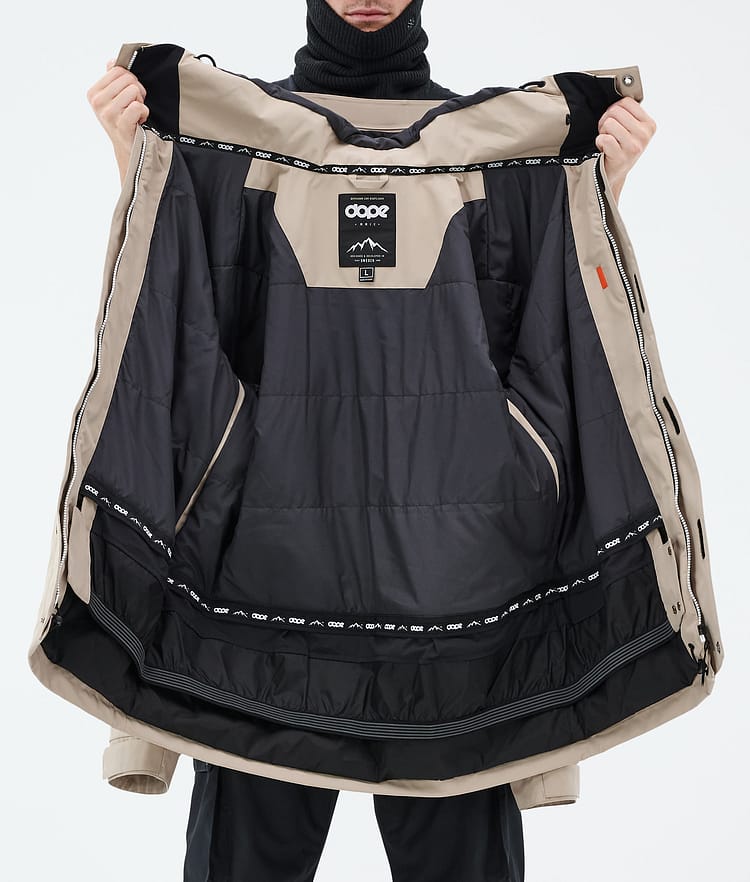Dope Adept Snowboardjakke Herre Sand, Bilde 9 av 9