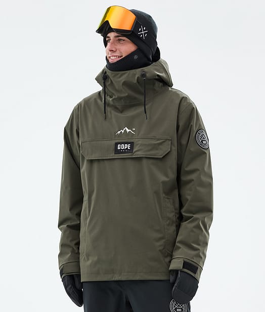 Dope Blizzard Snowboardjakke Herre Olive Green