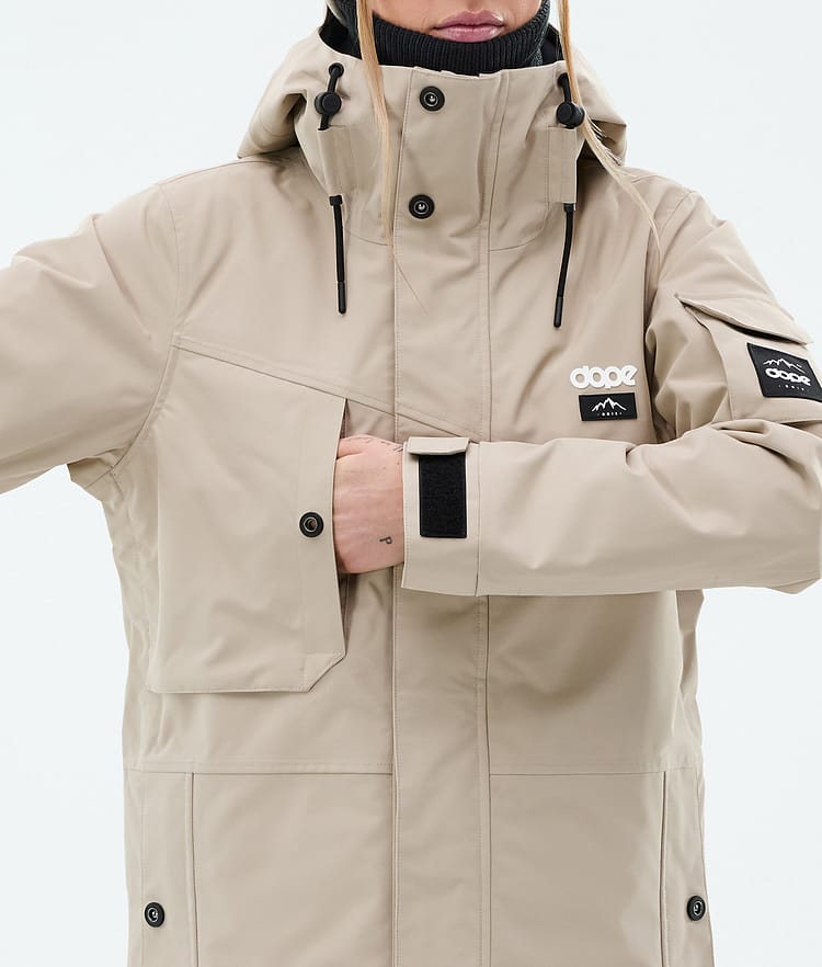 Dope Adept W Snowboardjakke Dame Sand, Bilde 8 av 9