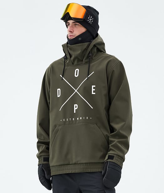 Dope Yeti Snowboardjakke Herre 2X-Up Olive Green