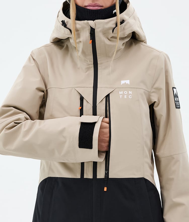 Montec Moss W Snowboardjakke Dame Sand/Black, Bilde 8 av 9