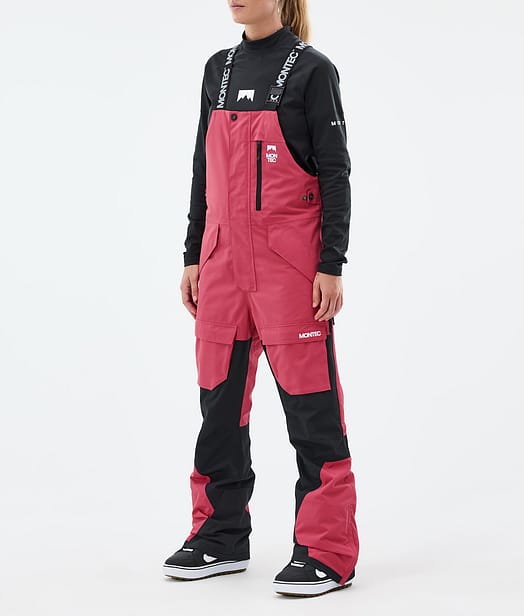 Montec Fawk W Snowboardbukse Dame Light Red/Black