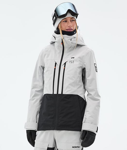 Montec Moss W Snowboardjakke Dame Light Grey/Black