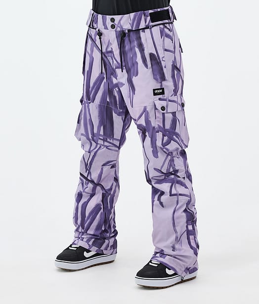 Dope Iconic W Snowboardbukse Dame Scribble Purple