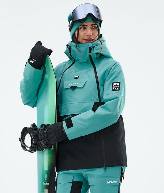 Montec Doom W Snowboardjakke Dame Turquoise/Black