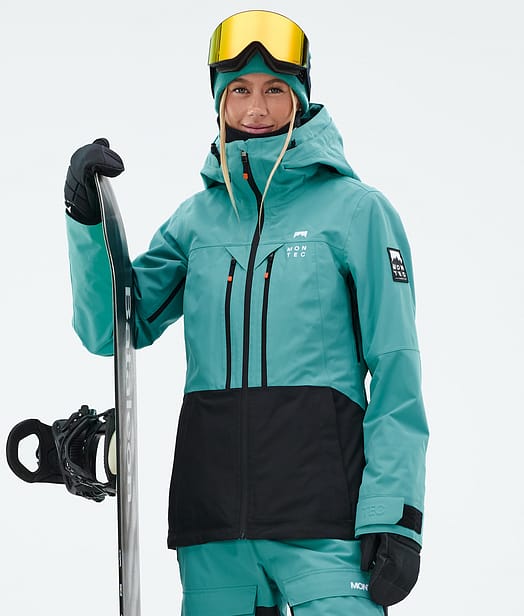 Montec Moss W Snowboardjakke Dame Turquoise/Black