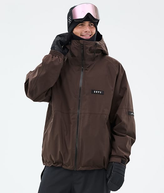 Dope Spartan Snowboardjakke Herre Dark Brown