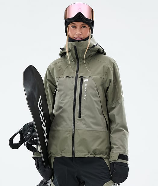 Montec Oracle W Snowboardjakke Dame Greenish