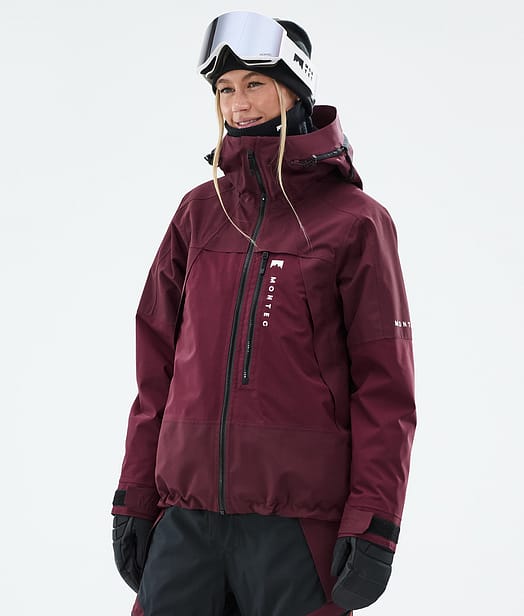 Montec Oracle W Snowboardjakke Dame Burgundy