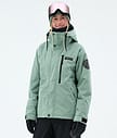Dope Blizzard W Full Zip Snowboardjakke Dame Faded Green