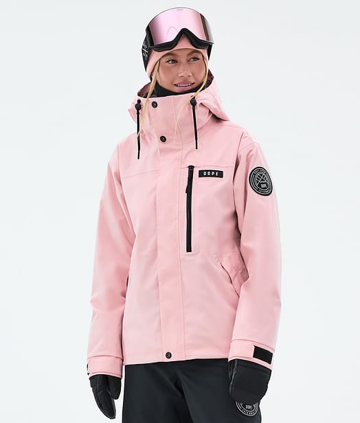 Dope Blizzard W Full Zip Snowboardjakke Dame Soft Pink