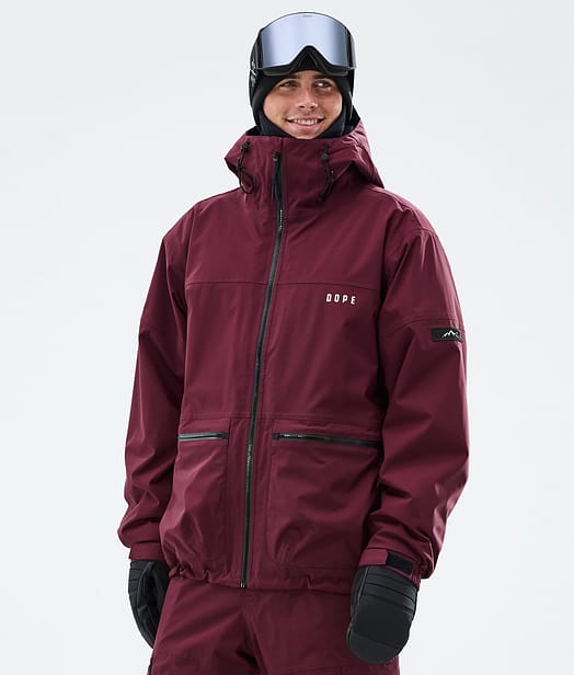 Dope Vertex Snowboardjakke Herre Burgundy