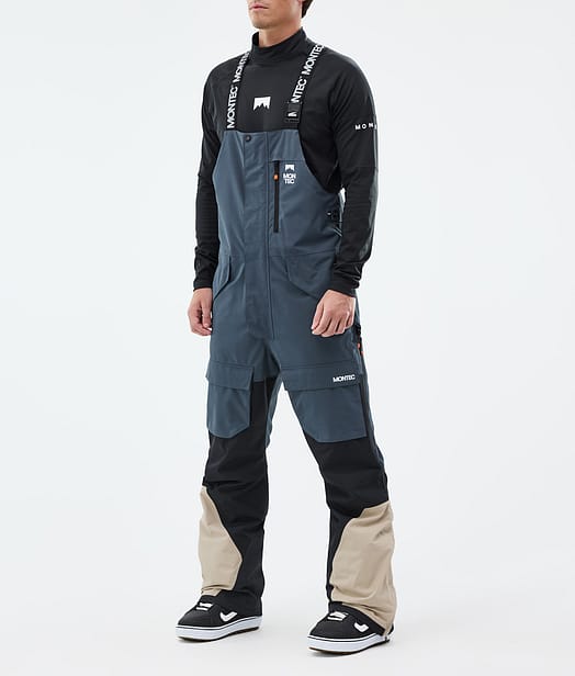 Montec Fawk Snowboardbukse Herre Metal Blue/Black/Sand