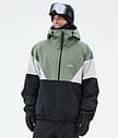 Dope Spartan Snowboardjakke Herre Sport Moss Green/Light Grey/Black