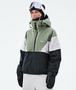 Dope Spartan W Snowboardjakke Dame Sport Moss Green/Light Grey/Black