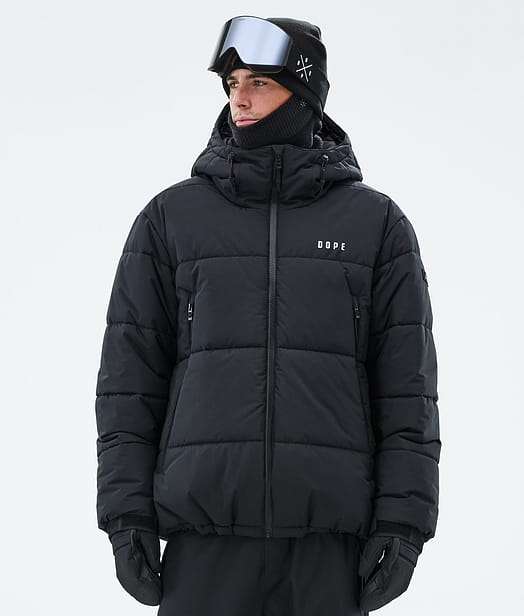 Dope Puffer Full Zip Snowboardjakke Herre Black