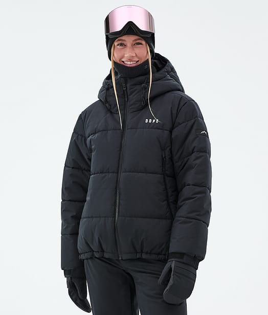 Dope Puffer W Full Zip Snowboardjakke Dame Black