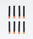 Utilities 8pc Rips Tape Zip Puller Reservedeler Herre Black/Orange Tip