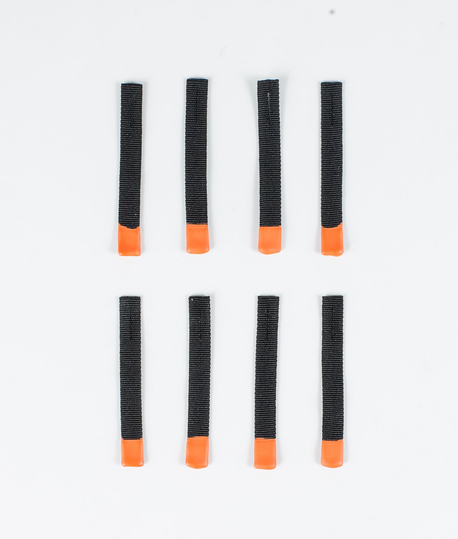 Utilities 8pc Rips Tape Zip Puller Reservedeler Black/Orange Tip, Bilde 1 av 3