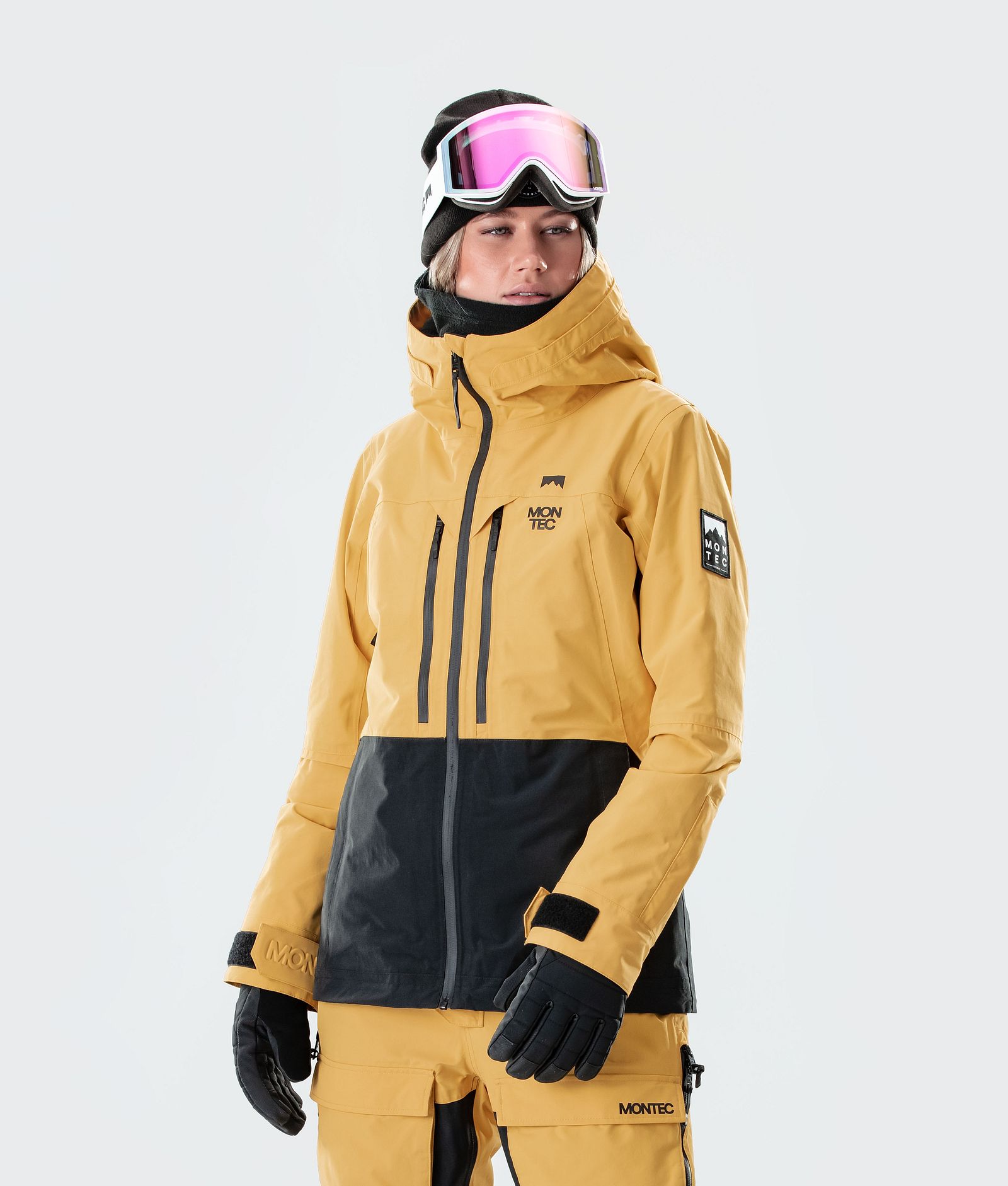 Montec Moss W 2020 Skijakke Dame Yellow/Black, Bilde 1 av 8