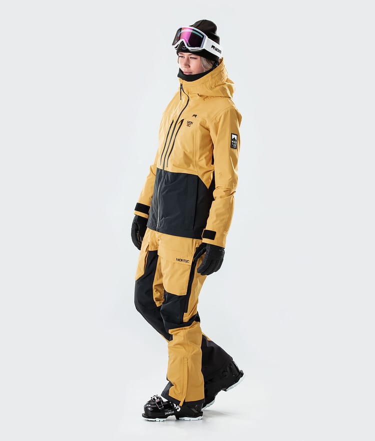 Montec Moss W 2020 Skijakke Dame Yellow/Black, Bilde 7 av 8