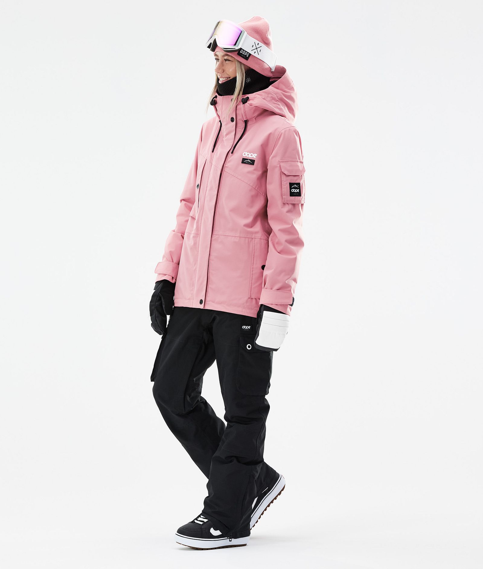 Dope Adept W 2021 Snowboardjakke Dame Pink, Bilde 4 av 11