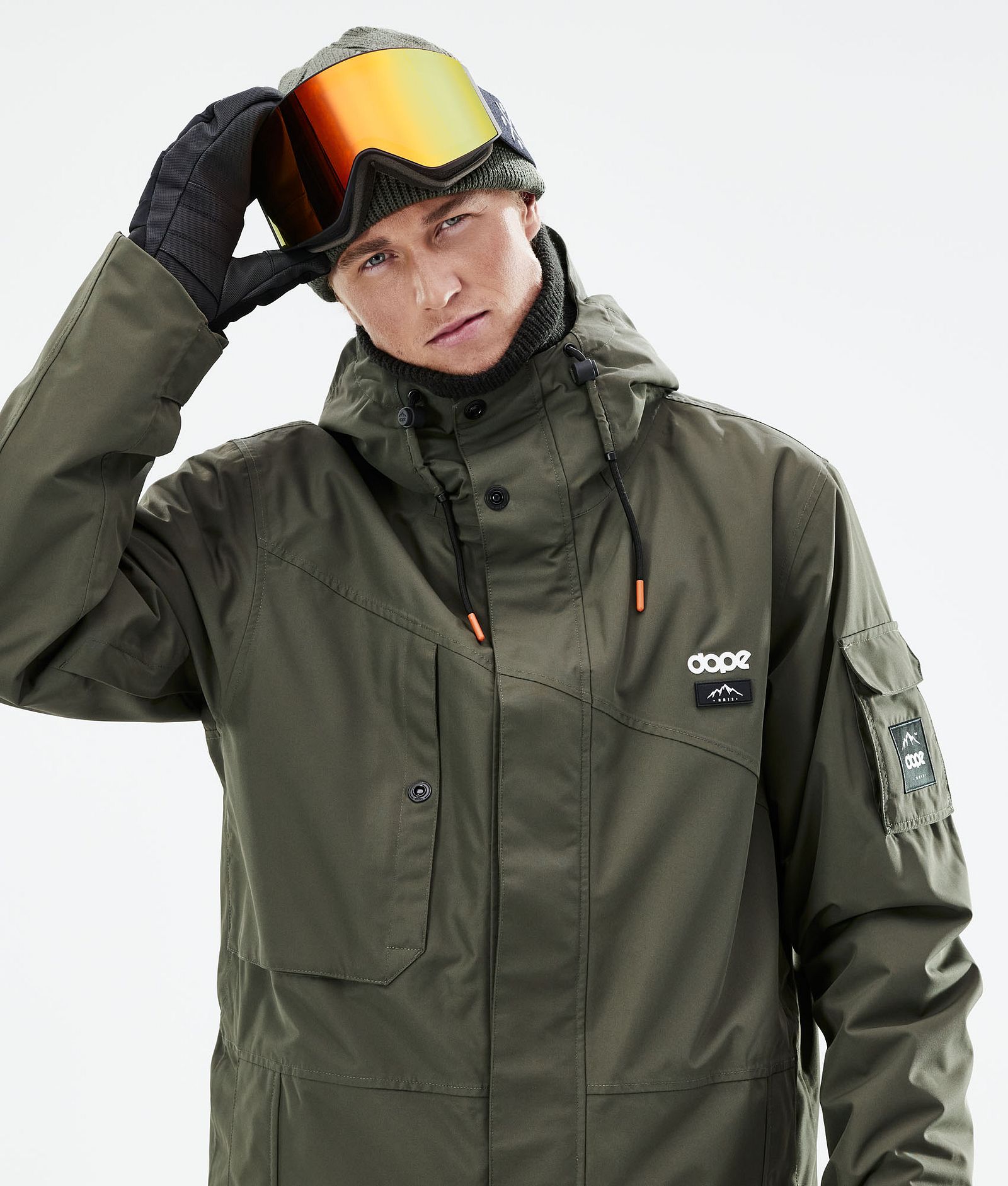 Dope Adept 2021 Snowboardjakke Herre Olive Green, Bilde 3 av 11