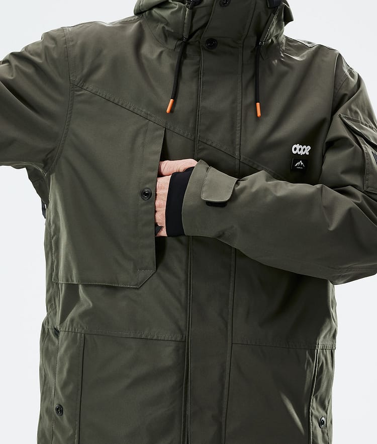 Dope Adept 2021 Snowboardjakke Herre Olive Green, Bilde 10 av 11