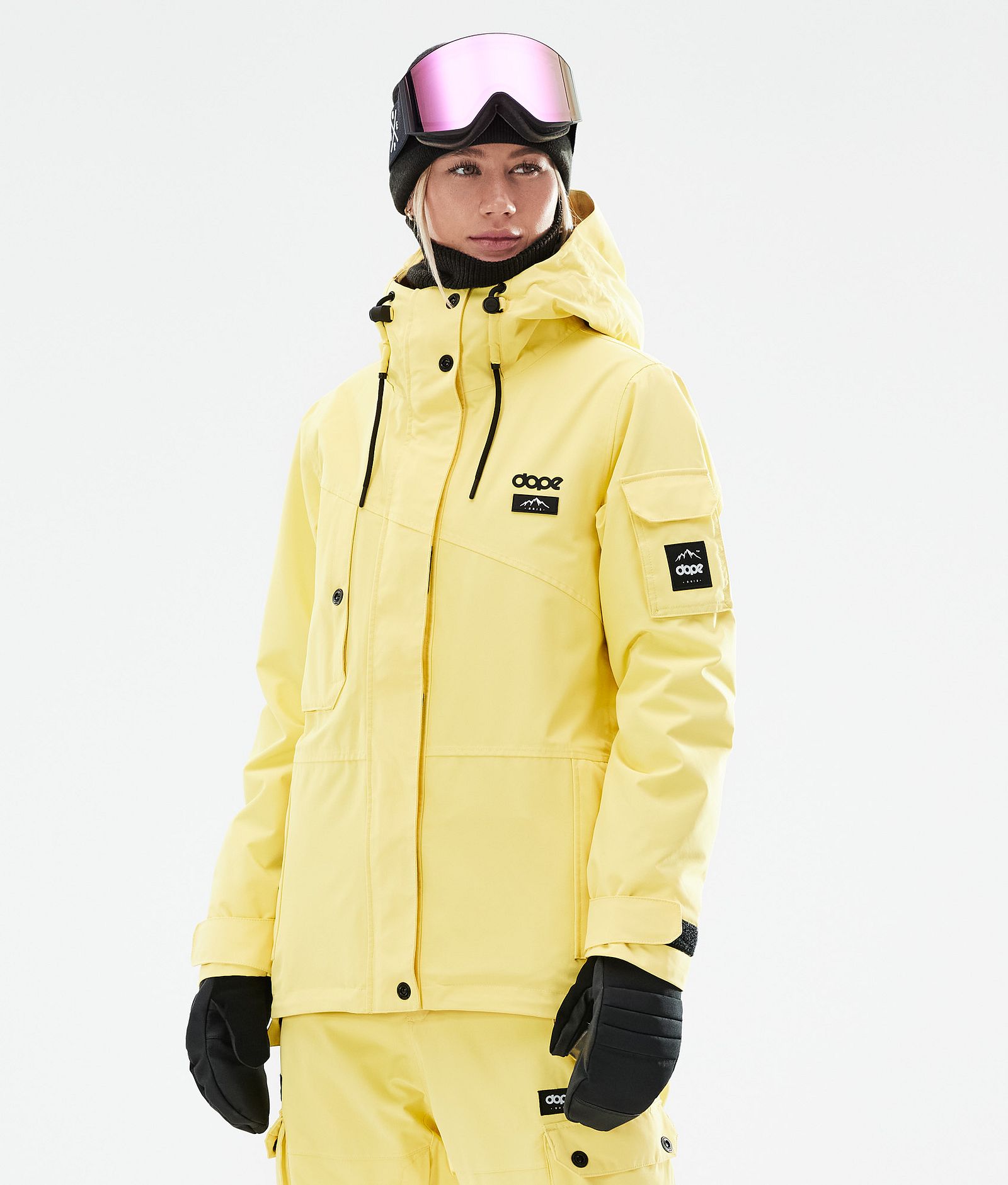 Dope Adept W 2021 Snowboardjakke Dame Faded Yellow, Bilde 1 av 11