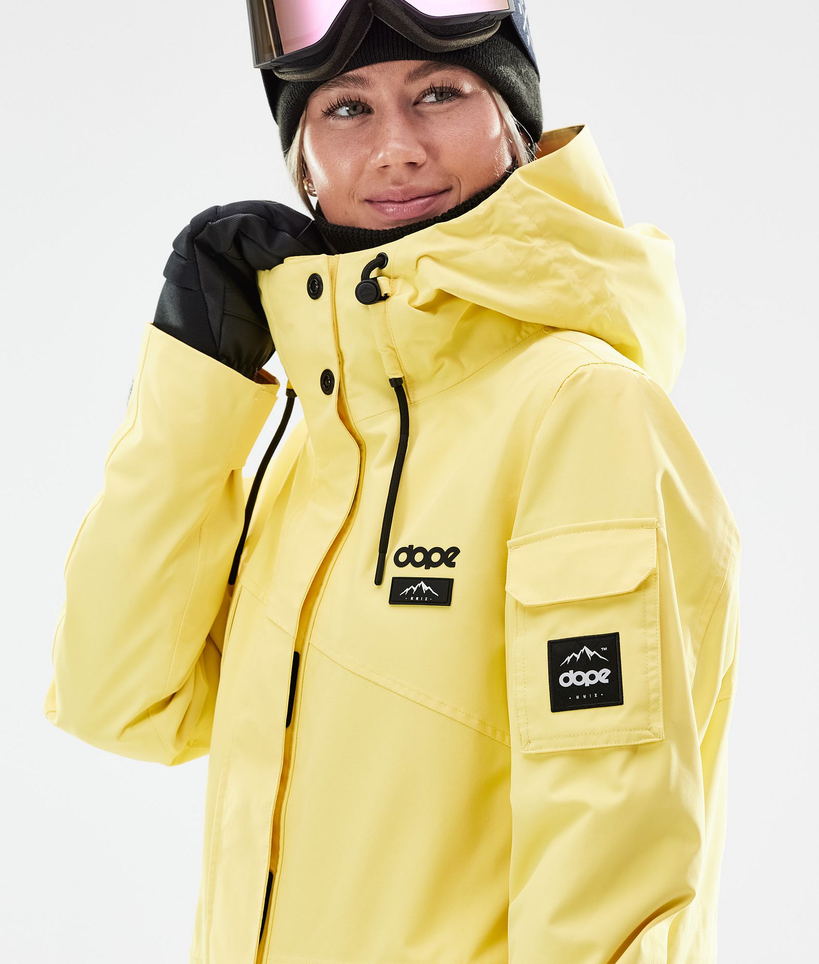 Dope Adept W 2021 Snowboardjakke Dame Faded Yellow, Bilde 2 av 11