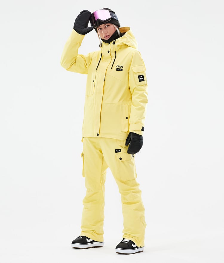 Dope Adept W 2021 Snowboardjakke Dame Faded Yellow, Bilde 4 av 11