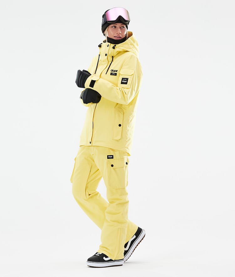 Dope Adept W 2021 Snowboardjakke Dame Faded Yellow, Bilde 5 av 11