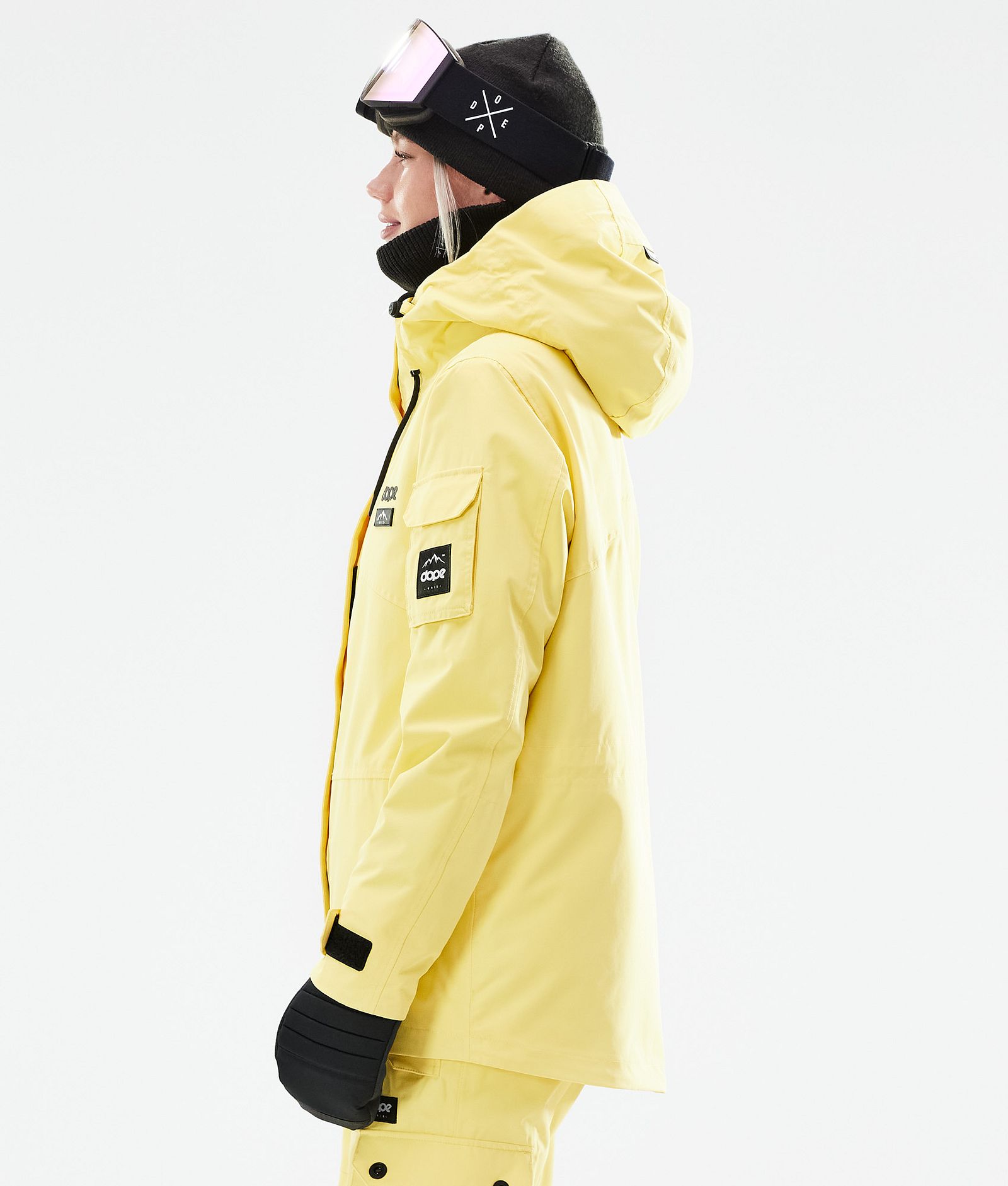 Dope Adept W 2021 Snowboardjakke Dame Faded Yellow, Bilde 7 av 11