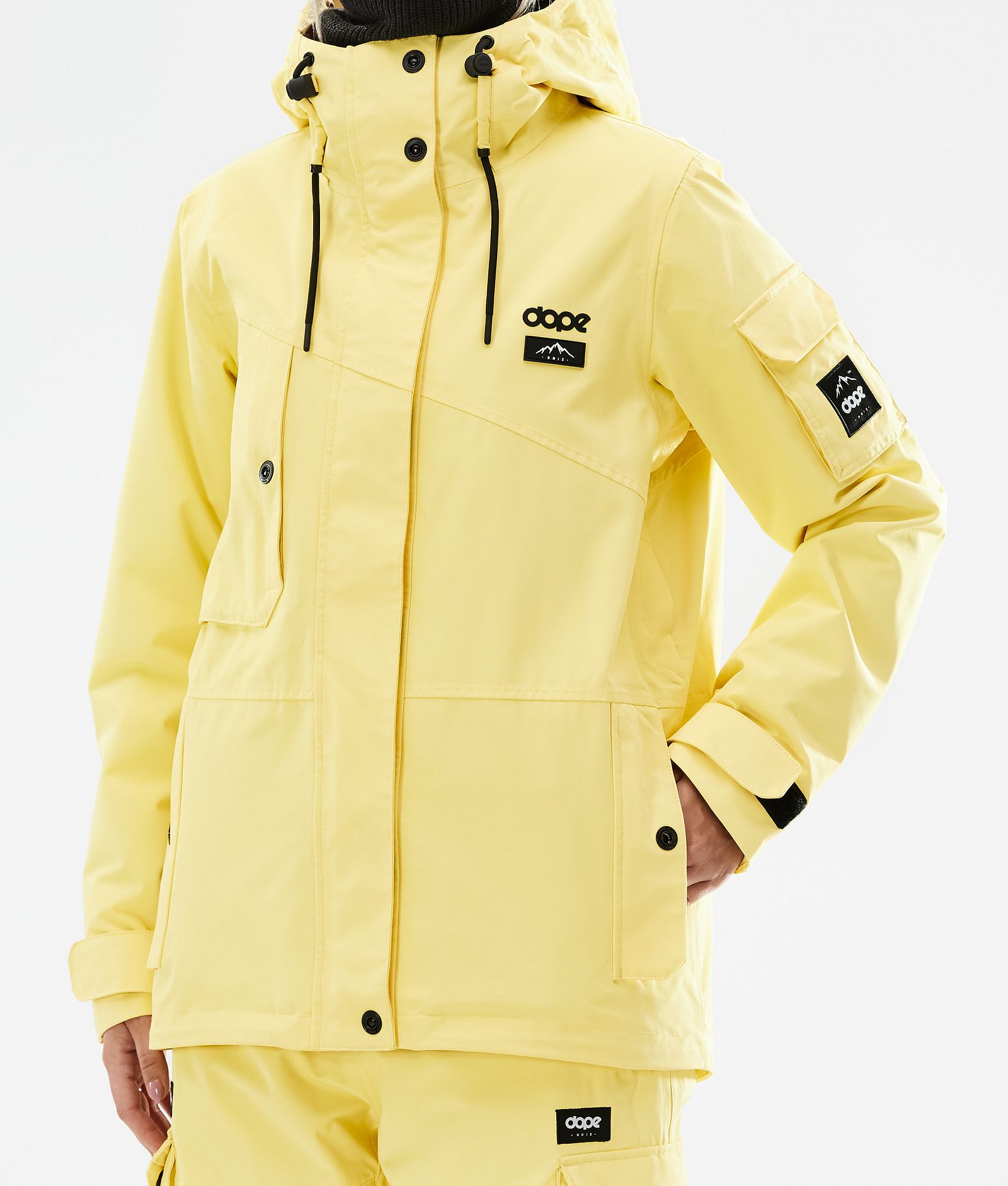 Dope Adept W 2021 Snowboardjakke Dame Faded Yellow, Bilde 9 av 11