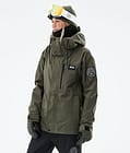 Dope Blizzard W Full Zip 2021 Skijakke Dame Olive Green, Bilde 1 av 11