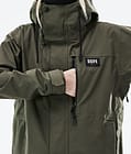 Dope Blizzard W Full Zip 2021 Skijakke Dame Olive Green, Bilde 10 av 11