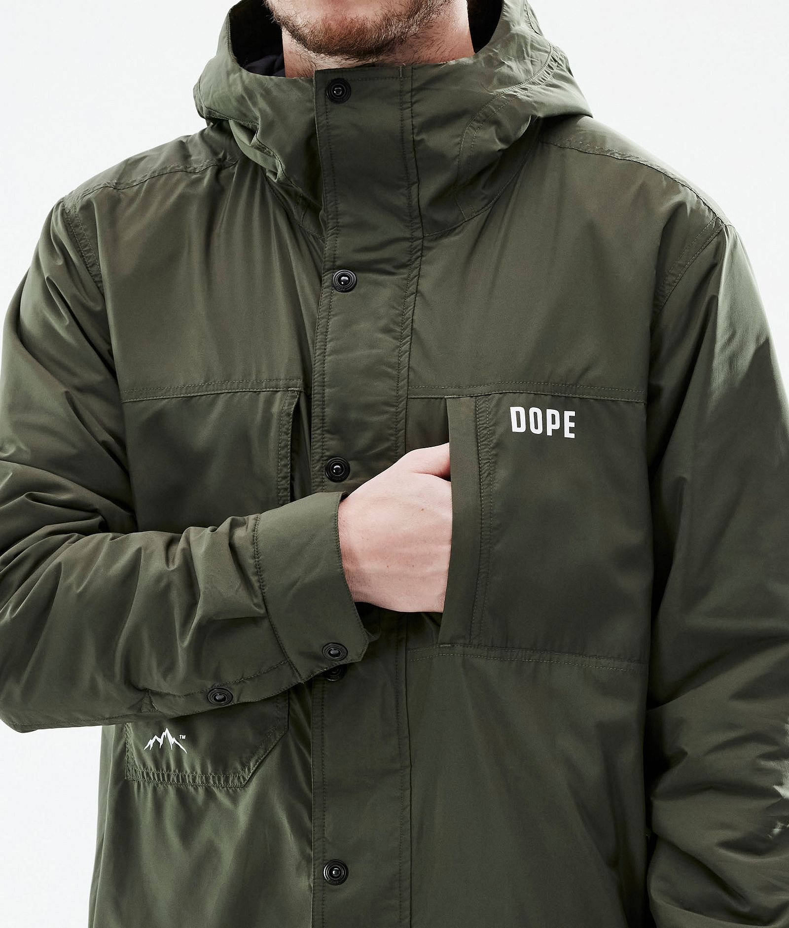 Dope Insulated Mellomlags jakke Outdoor Herre Olive Green, Bilde 10 av 12