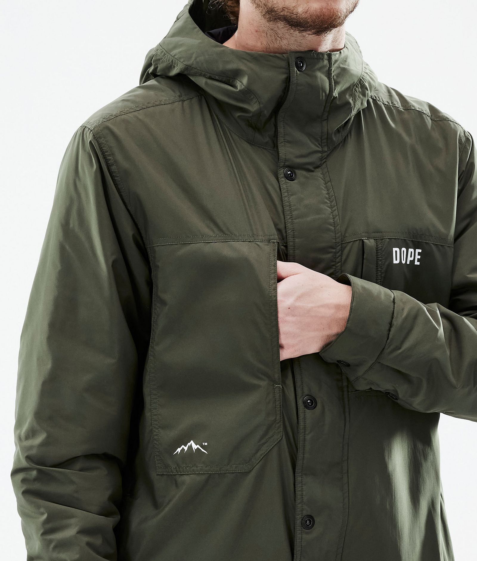 Dope Insulated Mellomlags jakke Outdoor Herre Olive Green, Bilde 11 av 12