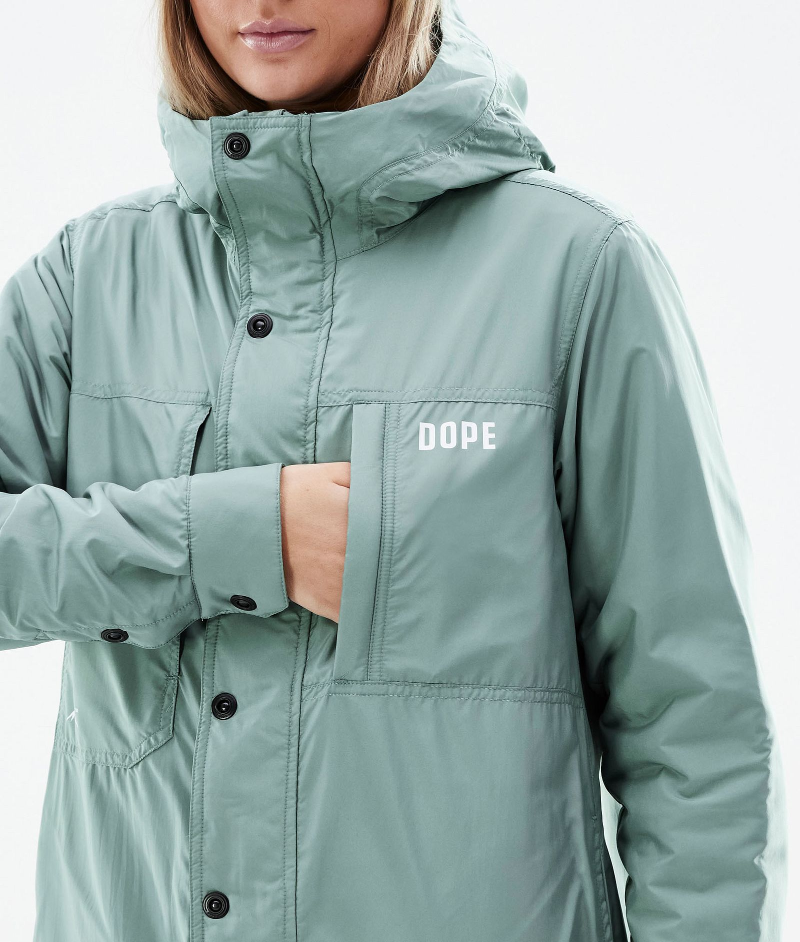 Dope Insulated W Mellomlags jakke Outdoor Dame Faded Green, Bilde 8 av 10