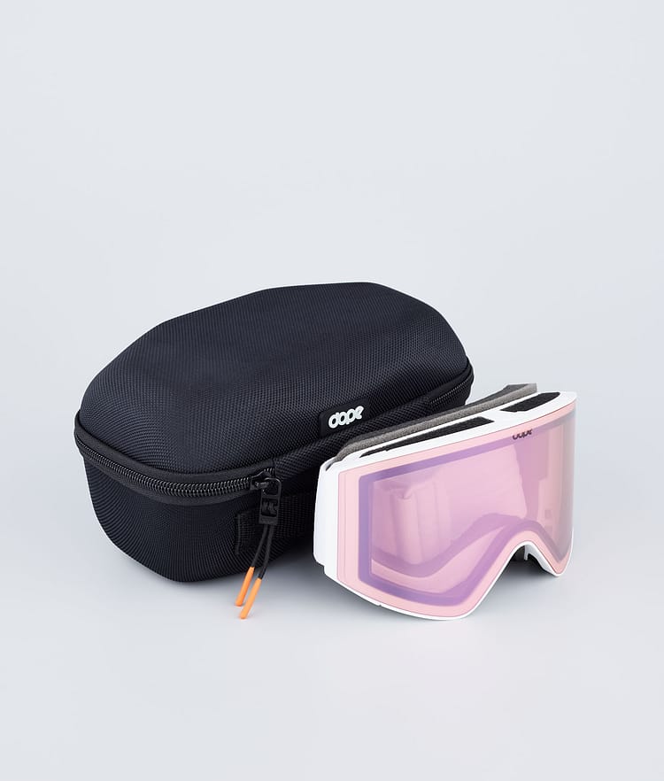 Dope Sight 2021 Skibriller White/Pink Mirror, Bilde 4 av 6